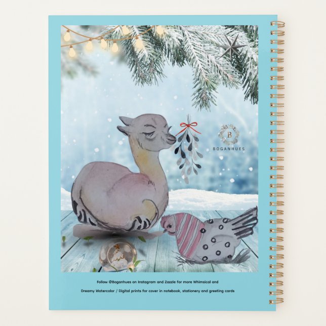"Style éléze Lama avec Polka Hen" Boganhues couver (Dos)