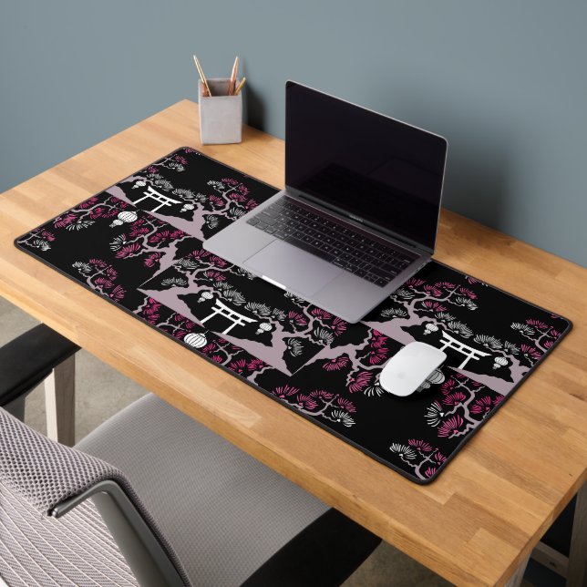Style Fleur Japonais Imprimer Décor Maison (Bureau 2)