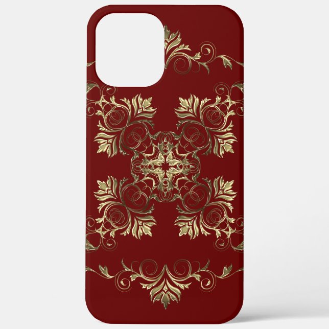Style floral baroque. Coque de téléphone Case-Mate (Verso)