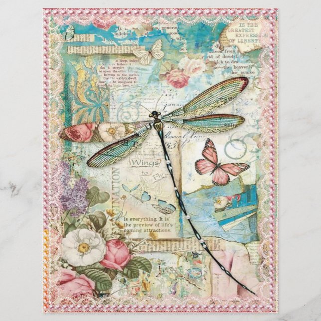 Style Français Chic Avec Dentelles & Perles Scrapb (Devant)