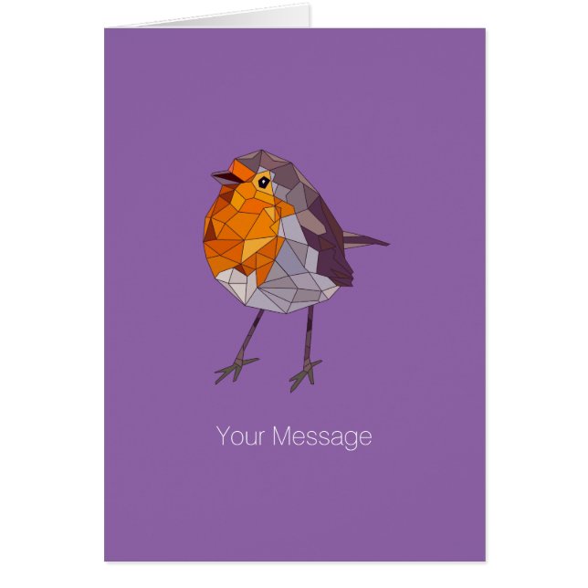 Style géométrique Robin rouge (Devant)