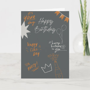 Style Graffiti carte d'anniversaire