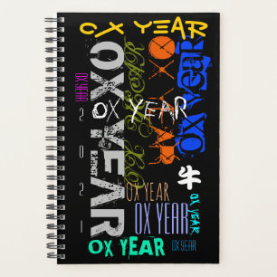Style Graffiti répétitif Ox Année 2021 Petit P