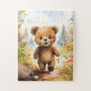 Style livre d'histoire Teddy Bear Jigsaw Puzzle