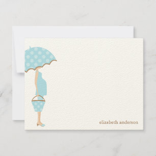 Stylé Maman to Be Baby shower Flat Merci Cartes