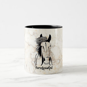 Style Marbre Artistique Cheval Lovin' Gal Mug
