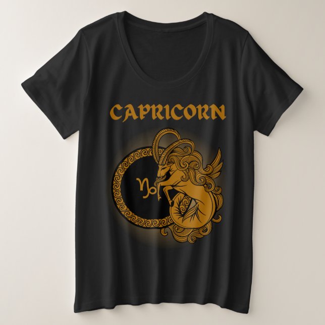 Style médiéval Zodiac Capricorne (Design devant)