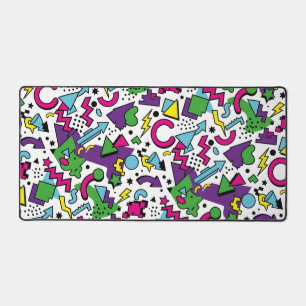 Style Memphis Violet Turquoise Vert Rétro 90s