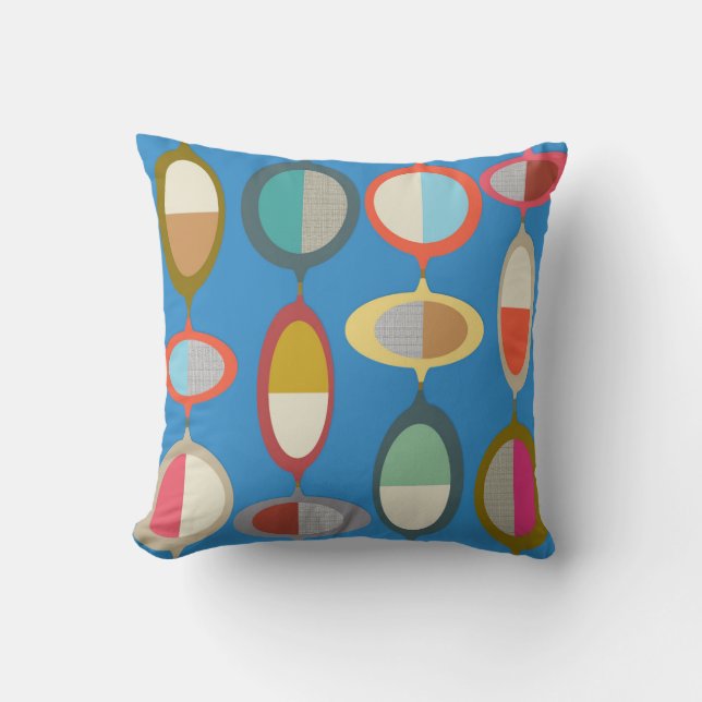 Style Mid-Century Modern Coussin de 22 pouces (Recto)