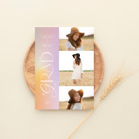 Style moderne aura rose coloré typographie multi p