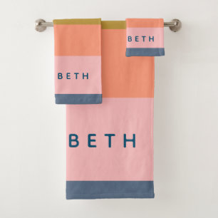 Style Moderne Stripes Joli Tons Terre Personnalisé