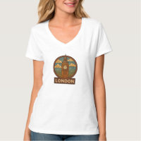 Style Mosaïque rétro Big Ben T-Shirt