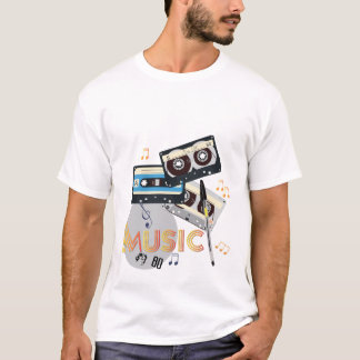 Style musical des années 80, T-shirt mode nostalgi