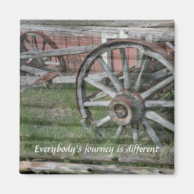 Style occidental Rustique Wagon Wheel Magnet (Devant)