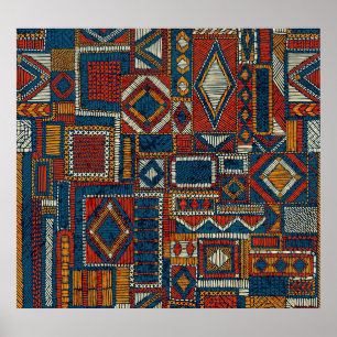 Style Patchwork Impression Vintage brodée