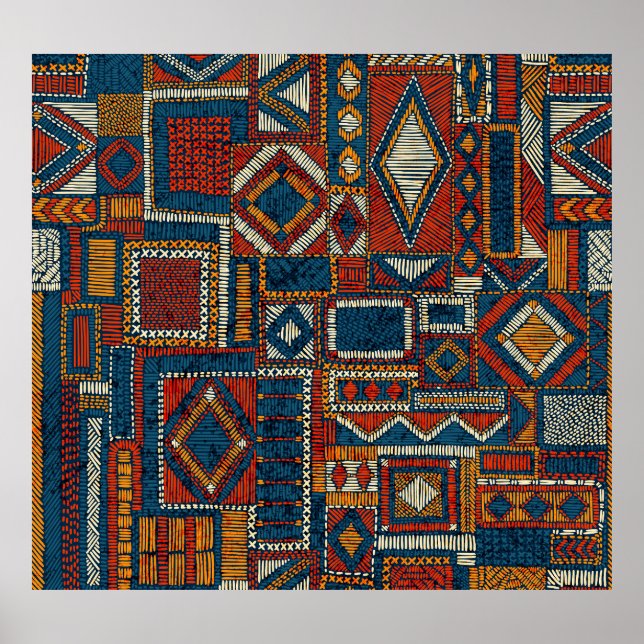 Style Patchwork Impression Vintage brodée (Devant)