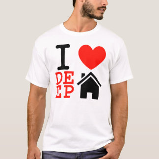Style pionnier J'aime le t-shirt de musique house 