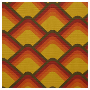 Style rétro 60s les années 70 tissu motif