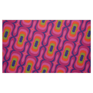 Style rétro 60s les années 70 tissu motif