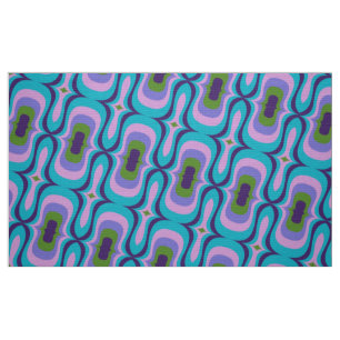 Style rétro 60s les années 70 tissu motif