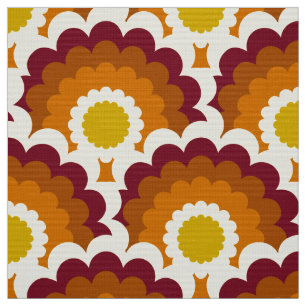 Style rétro 60s les années 70 tissu motif