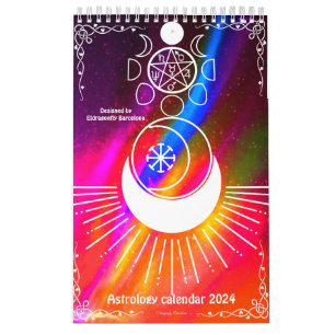 Style rétro-Astrologie calendrier 2024