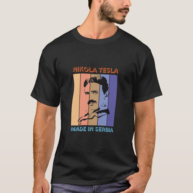Style rétro Nikola Tesla #2 T-shirt (Devant)