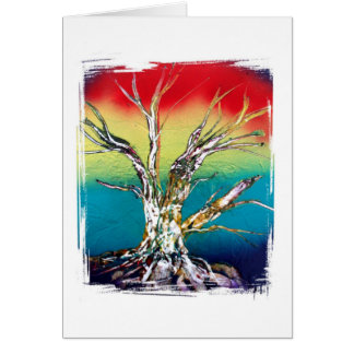 Style rouge de Rasta de vert jaune d'arbre simple