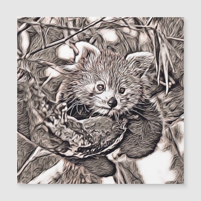 Style rustique - Panda rouge (Devant)