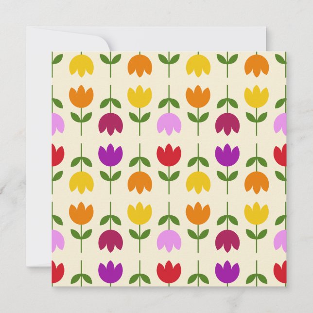 Style scandinave coloré sur Crm Flower Motif (Devant)
