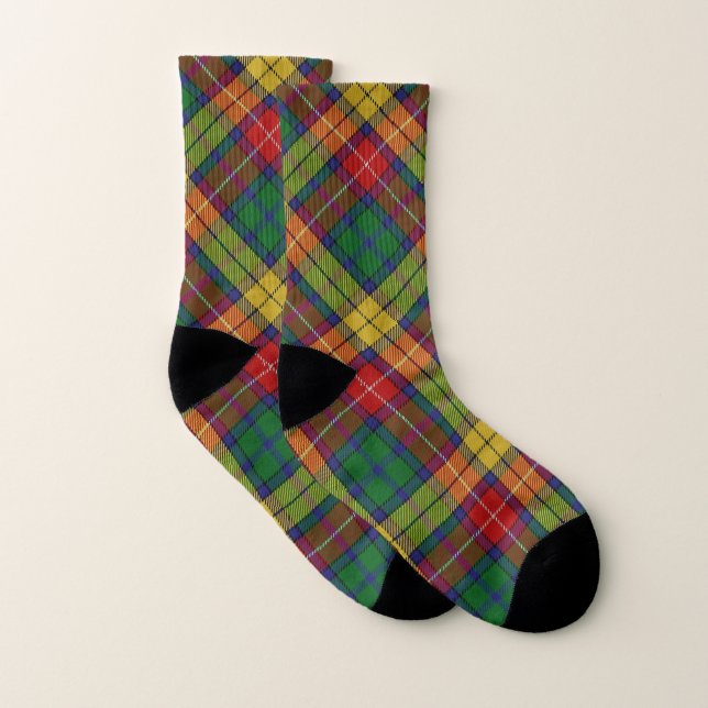 Style Scots Clan Buchanan Tartan Plaid (Paire)