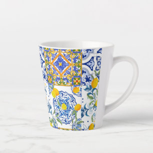  Style sicilien, art d'été Latte Mug