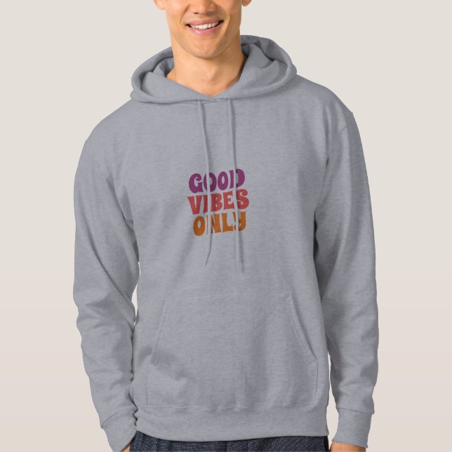 Style : Sweat à capuche pour adultes (gris) (Devant)