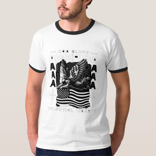 Style : T-shirt à encolure ras-du-cou homme de bas (Devant)