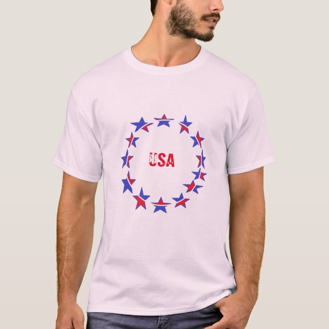 Style : T-shirt de base pour hommes - Patriotique  (Devant)