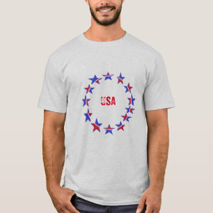 Style : T-shirt de base pour hommes - Patriotique