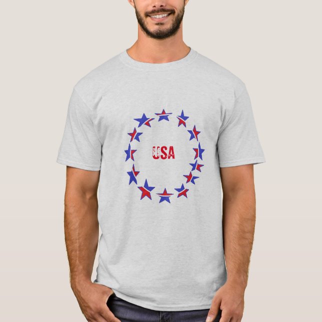 Style : T-shirt de base pour hommes - Patriotique  (Devant)