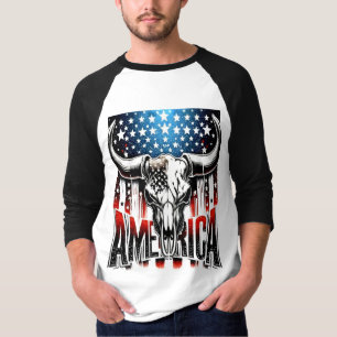 Style : T-shirt homme basic raglan à manches 3/4 H