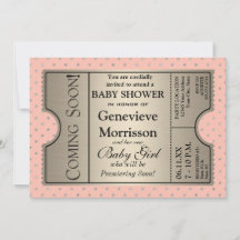 Style Ticket Argent Nouveau Invitation de la fête 