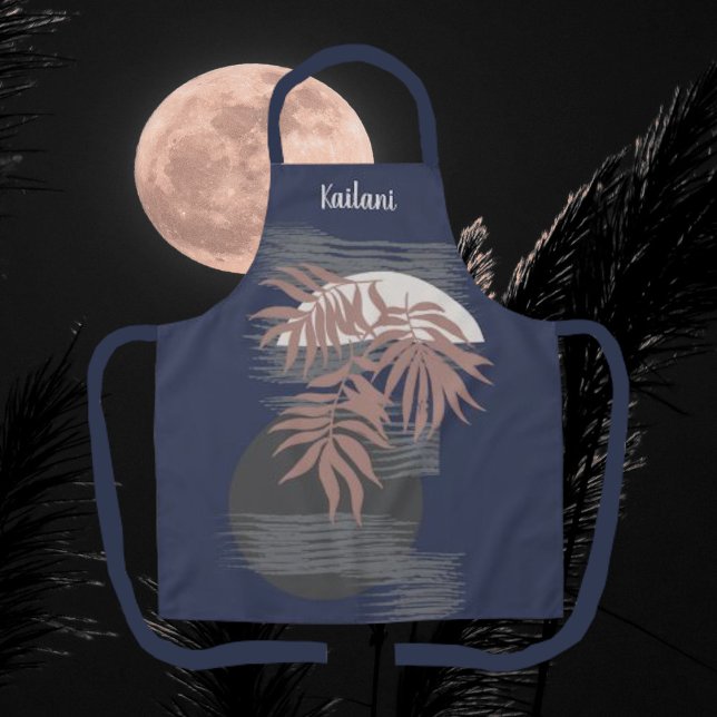 Style Tropical Abstrait Tablier personnalisé (Créateur téléchargé)