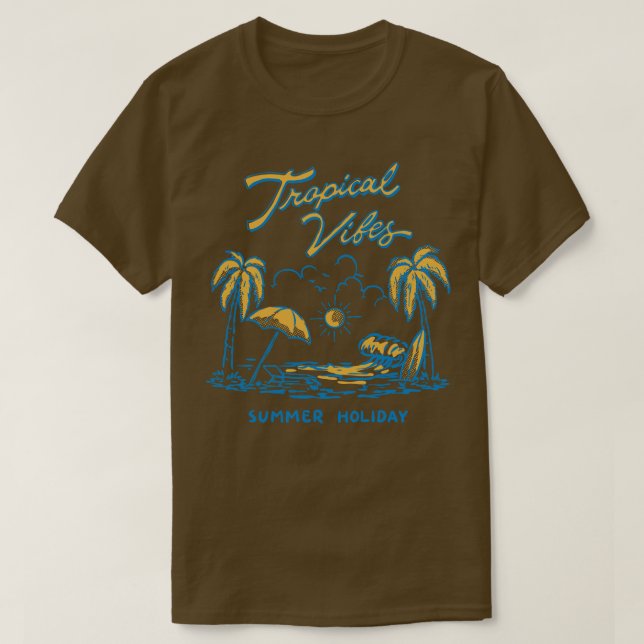 Style tropical viberétro TShirt (Design devant)