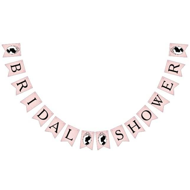 Style victorien 60s Cameo bannière de bunting (Tout)