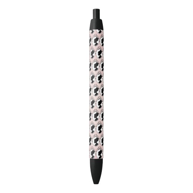 Style victorien 60s cameo rose motif stylo (devant Vertical)