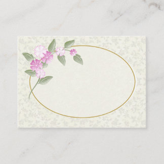 Style victorien Nom Cartes de lieu