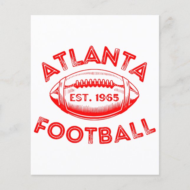 Style Vintage de football Atlanta (Devant)