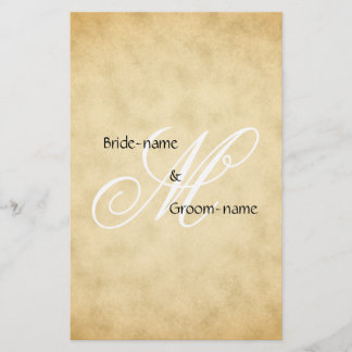 Style Vintage de monogramme de mariage personnalis