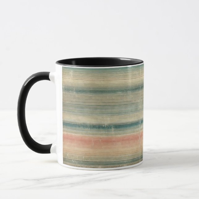Style vintage Faded Stripes Design Café Mug (Gauche)