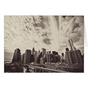 Style vintage New York City Skyline