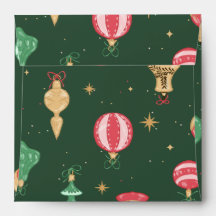 Style vintage Ornement de Noël Motif - Vert