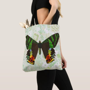 Style vintage Papillon coloré Sac fourre-tout flor